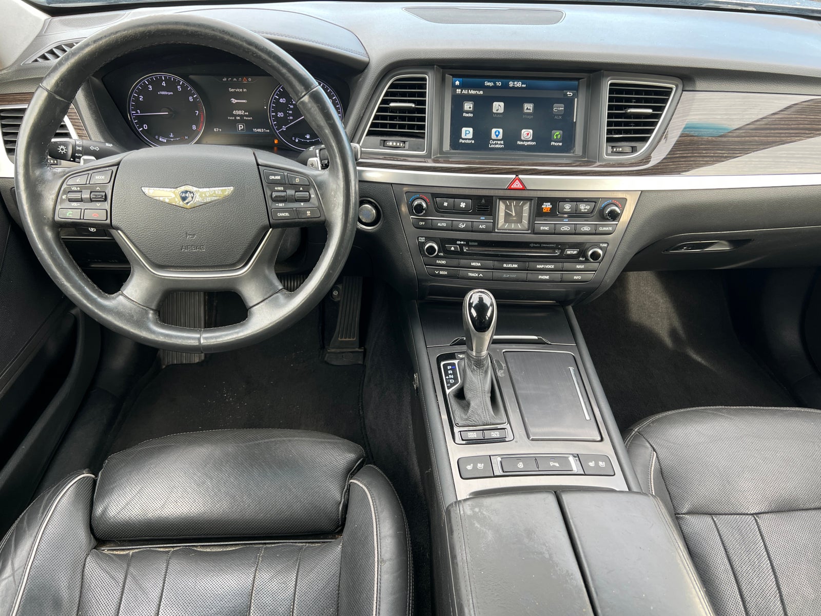 Used 2015 Hyundai Genesis Base with VIN KMHGN4JE2FU076950 for sale in Fremont, MI